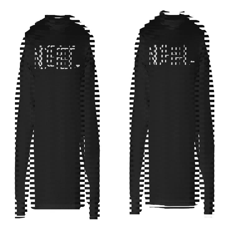 素敵な足足フェチのミニマリスト グラフィック 長袖Tシャツ ギフトのアイデア