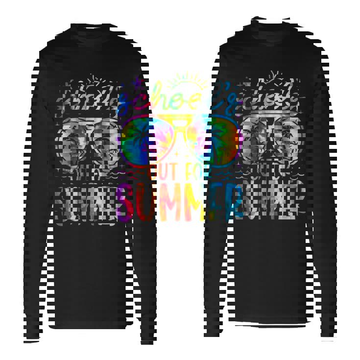 絞り染め 学校教師の夏最終日 長袖Tシャツ