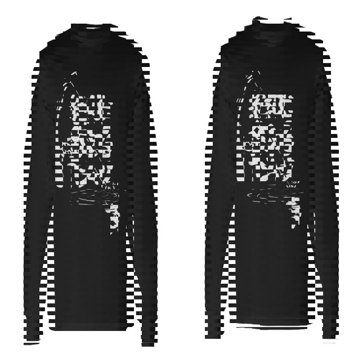 絶対に釣れる 願掛け ゲン担ぎ 釣り好き 川釣り 海釣り 趣味 おもしろ ネタ 趣味釣り 釣り 長袖Tシャツ