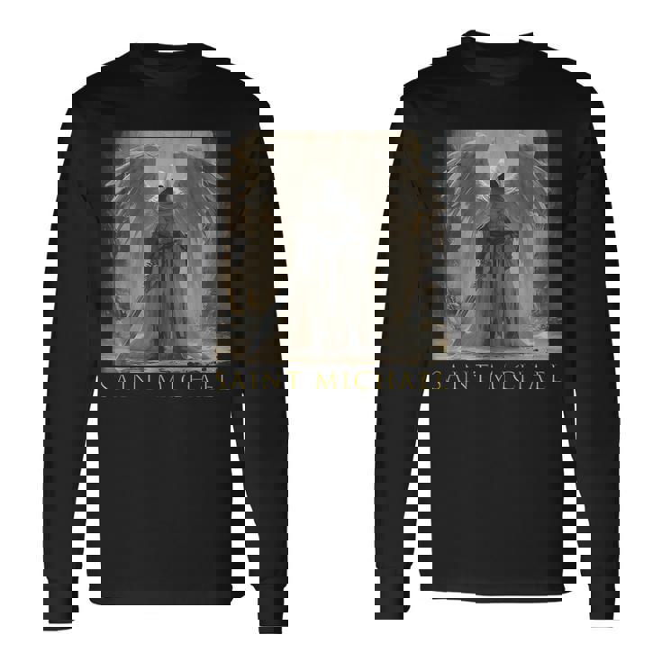 聖ミカエル 大天使 長袖Tシャツ