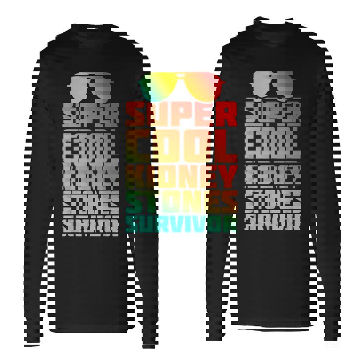 腎臓結石 尿路結石症 サバイバー 回復 よく ユーモア 長袖Tシャツ