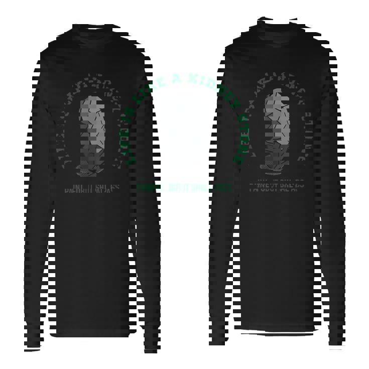 腎臓結石、生命と泌尿器科 長袖Tシャツ