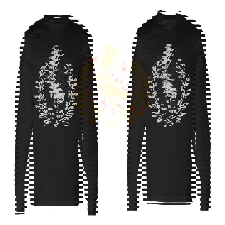 自動車 車 車両 スプレーガン 車体塗装機 長袖Tシャツ