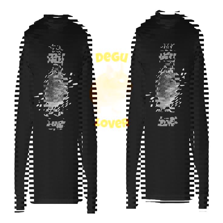 自慢のデグー好き 長袖Tシャツ