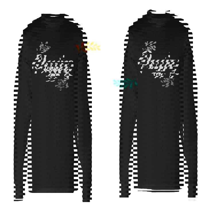 自然と環境のプログ 長袖Tシャツ