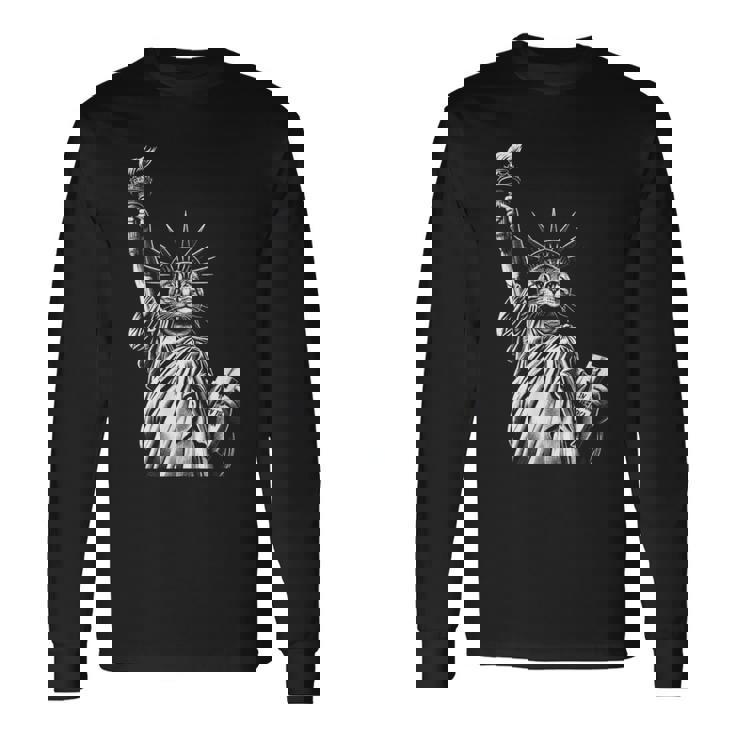 自由の女神猫 Nycプライド 長袖Tシャツ