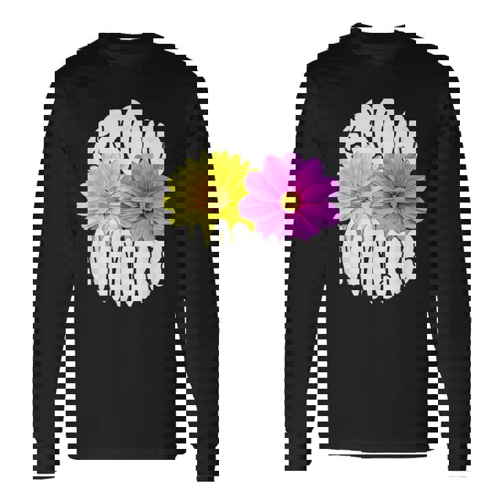 花 可愛い 自然からの贈り物 From Natre 長袖Tシャツ