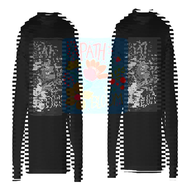 花を咲かせる春好きのための面白い小道コスチューム。 長袖Tシャツ