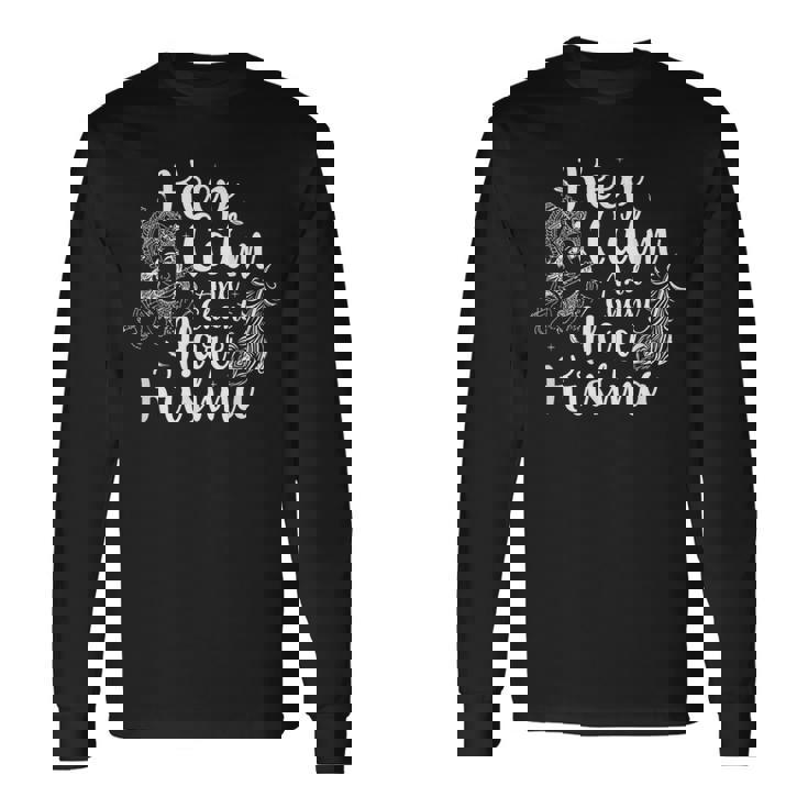 落ち着いてハレクリシュナを唱えろ 長袖Tシャツ