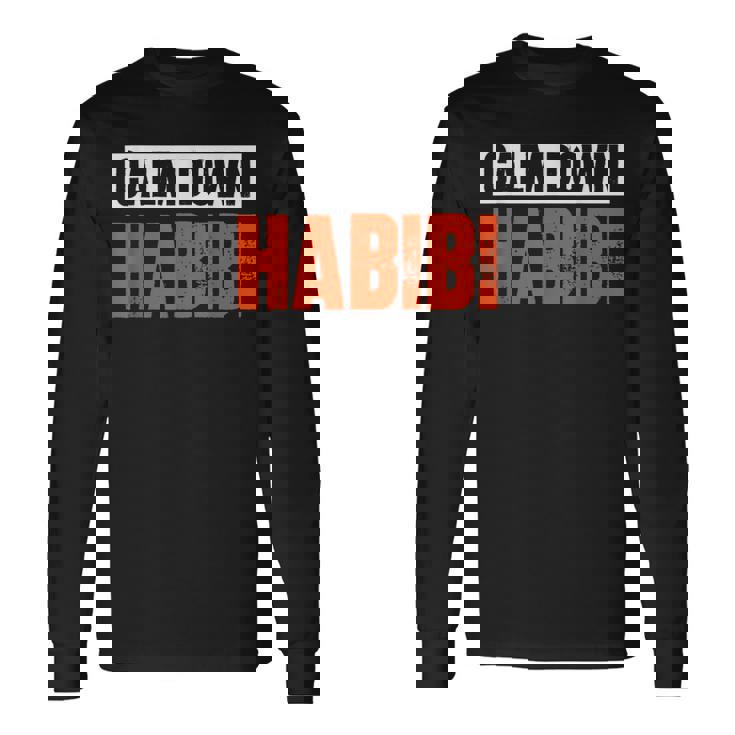 落ち着けハビビ 長袖Tシャツ