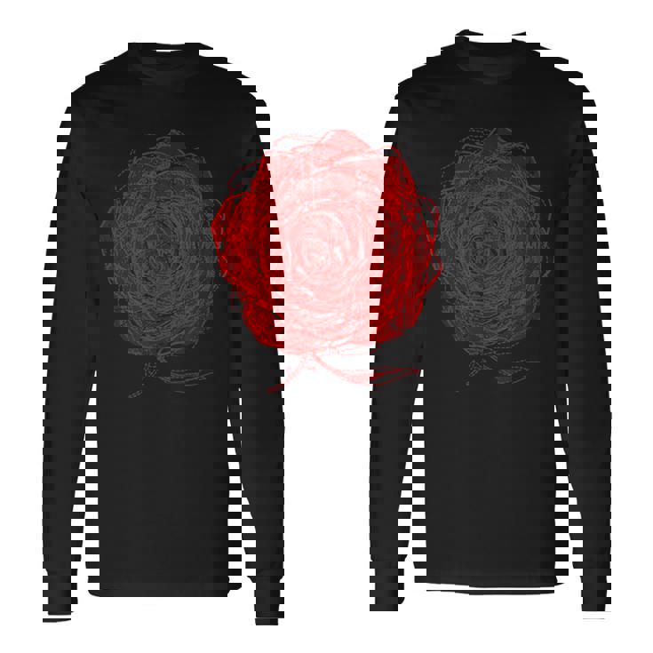 薔薇 花 メンズ レディース 半袖 ロック おしゃれ かっこいい ワイルド 大きいサイズ プリント 黒 ローザス 長袖Tシャツ ギフトのアイデア