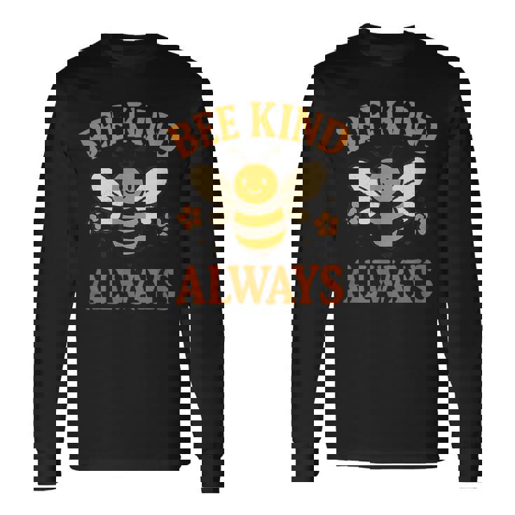 蜂はいつも優しく。先生の優しさ 長袖Tシャツ