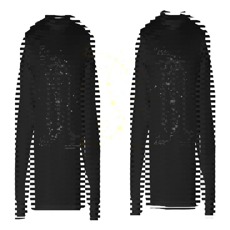 蠍座 星座 さそり座 長袖Tシャツ