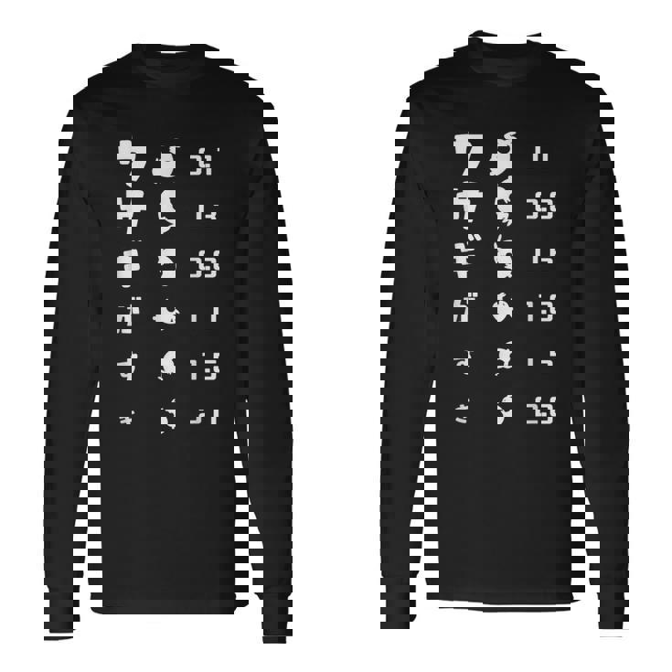 視力検査 ウサギがすき ウサギ 兎 うさぎ好き ウサギ好き ウサギの飼い主 うさぎの飼い主 うさぎ飼い おもしろ うさぎ 長袖Tシャツ