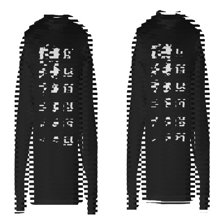 視力検査 ポメラニアン ポメラニアン好き 愛犬家 犬が好き 犬の飼い主 ポメラニアンの飼い主 犬好き 長袖Tシャツ ギフトのアイデア