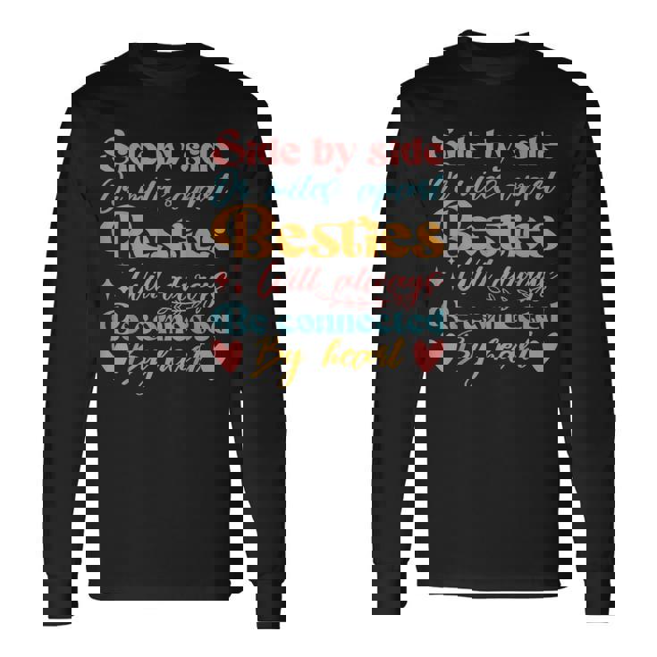 親友はいつも心でつながっています 長袖Tシャツ