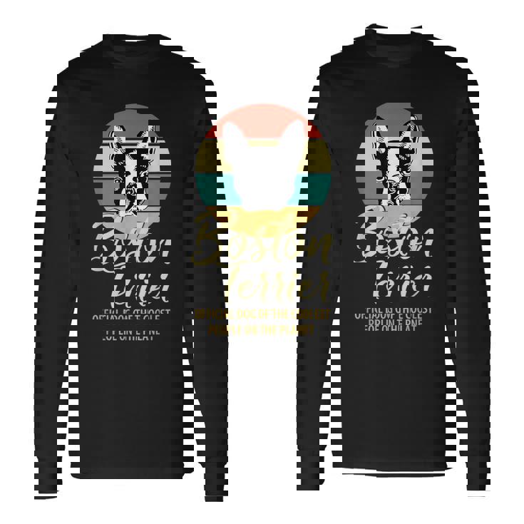 誇り高きボストンテリア オーナーシャツ、ボストンテリア 子犬 長袖Tシャツ