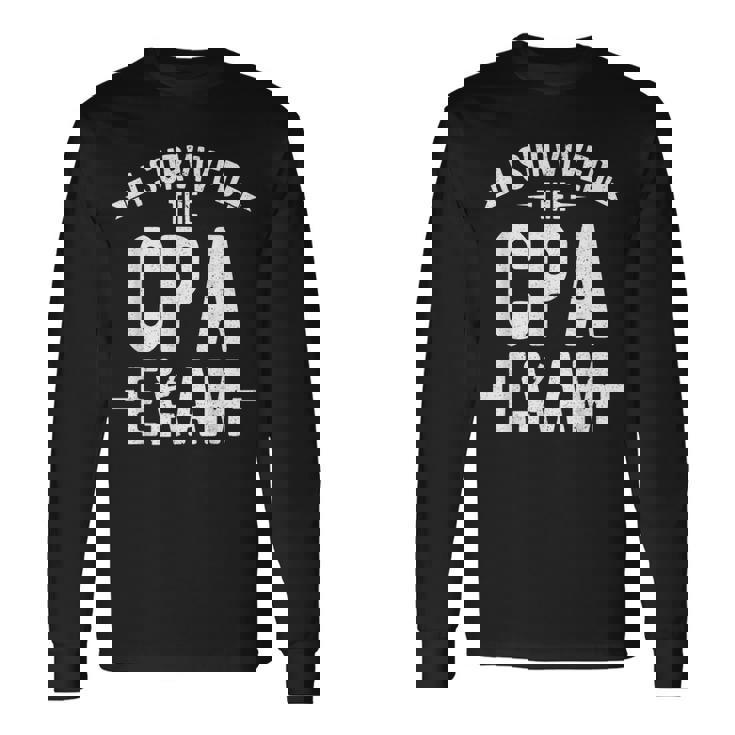 認定公共会計士 Iurvived The Cpa 試験 Cpa 長袖Tシャツ