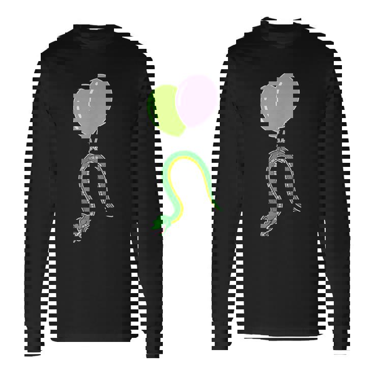 誕生日バルーン付き蛇 長袖Tシャツ ギフトのアイデア