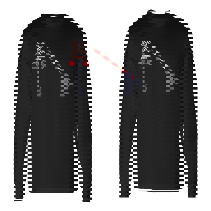 踏切バリアサイン ハロウィン コスチューム Diy 長袖Tシャツ