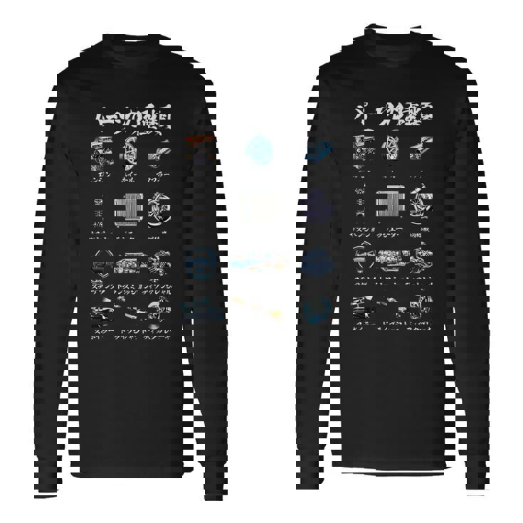 車 面白いtシャツ パーツの種類 自動車 おもしろ ネタ 文字入り 大人 メンズ おもしろグッズ 車いじり 長袖Tシャツ