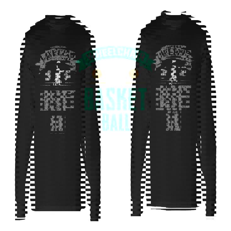 車椅子バスケットボール スポーツ バスケットボール選手 選手 車椅子 車椅子バスケットボール 長袖Tシャツ ギフトのアイデア