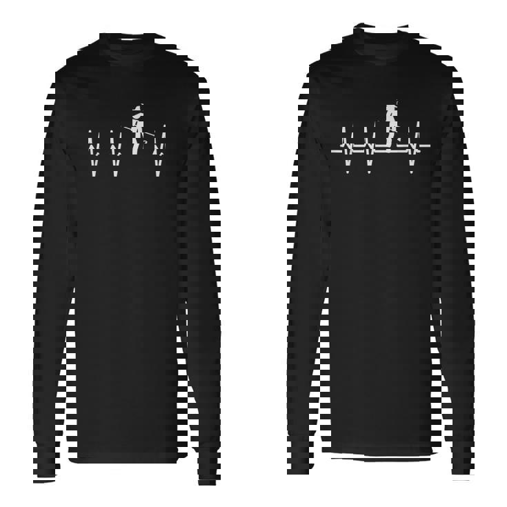 農業 ハートビート ハズバンドマン アグロノミー 長袖Tシャツ ギフトのアイデア