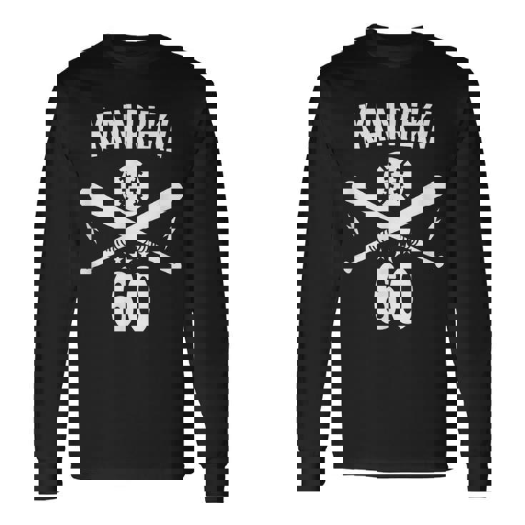 還暦祝い 60歳の野球好きに贈る記念デザイン 長袖Tシャツ