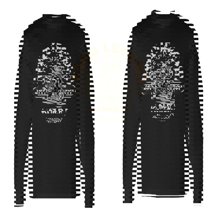 還暦祝い 伝説の60歳還暦ライダー 安全祈願 長寿 かっこいい 長袖Tシャツ