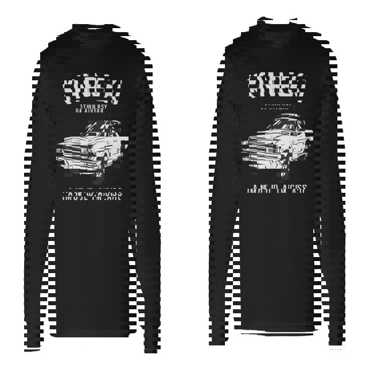 還暦祝い 車好き お父さん 男性 父の日 クラシックカー 60歳 I'm Not Old I'm Classic 長袖Tシャツ