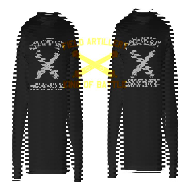 野戦砲 キングオブバトルブランチ記章 砲兵 長袖Tシャツ
