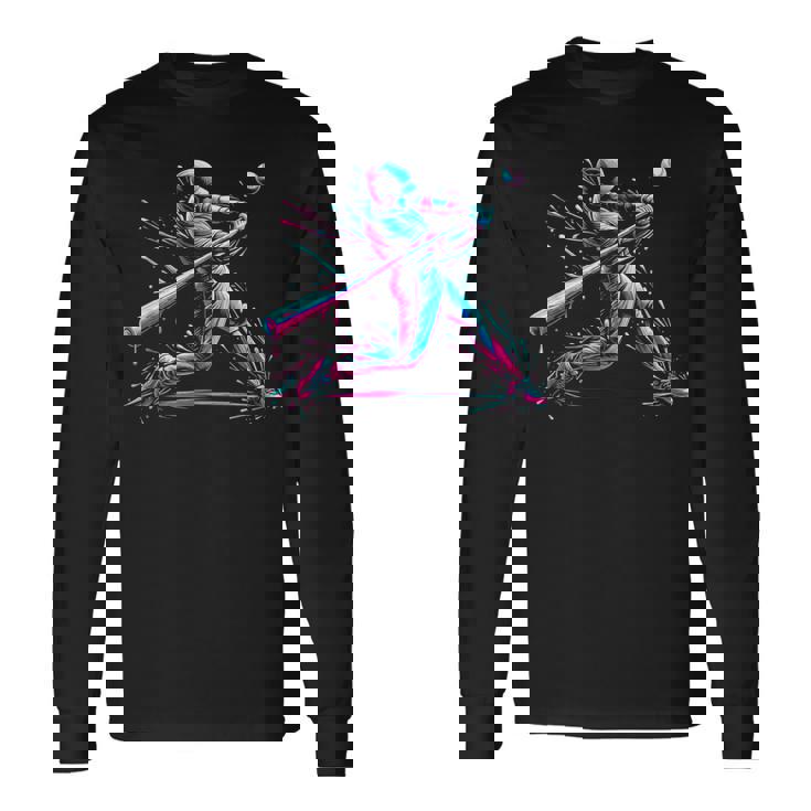 野球選手 野球好き ファン スポーツ アイスクリーム ドリップボーイ 長袖Tシャツ