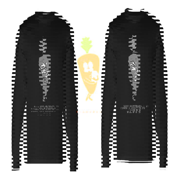 野菜 キャラクター 豊作 ロマネスコ にんじん 畑 長袖Tシャツ