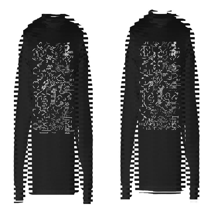 野菜vegivegi 白ロゴ 長袖Tシャツ