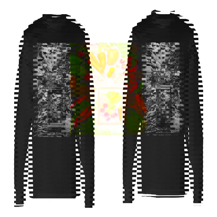 野菜農場フレッシュオーガニック野菜 長袖Tシャツ