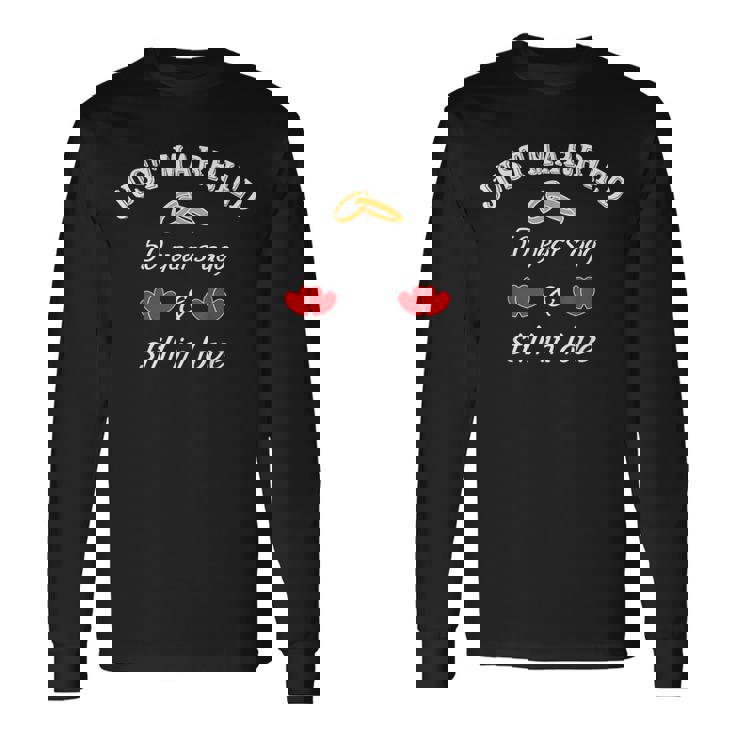 金婚式 結婚して50年の幸せな生活 長袖Tシャツ