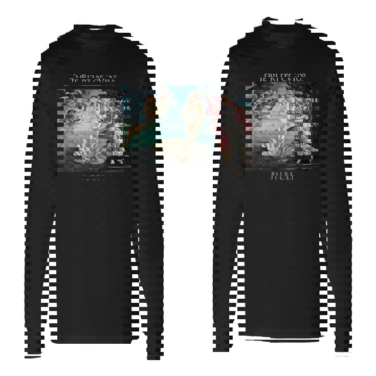 金星の誕生 有名な絵画 ボッティチェリ 長袖Tシャツ