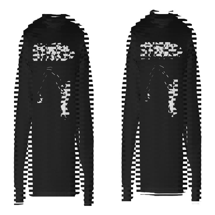 釣りおじさん 川釣り 海釣り 釣り初心者 河釣り 趣味 釣り好き 釣り経験者 釣り 趣味釣り おもしろ ネタ 長袖Tシャツ