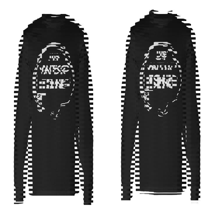 釣り好き 釣りに行きたい 釣り好きな人へのプレゼント 面白い 釣り 趣味 ギフト キャンプ 漁師 長袖Tシャツ