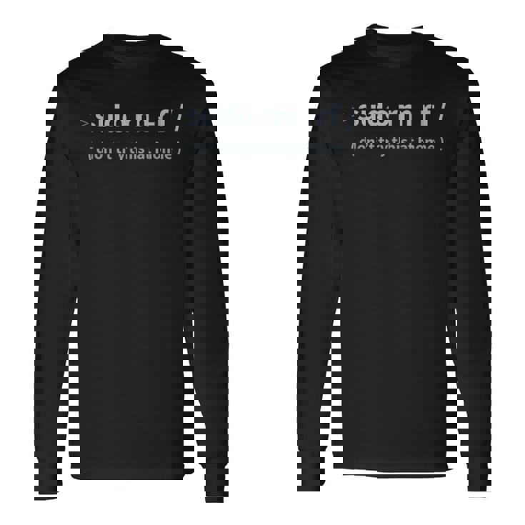 開発者udo Rm -Rf 長袖Tシャツ