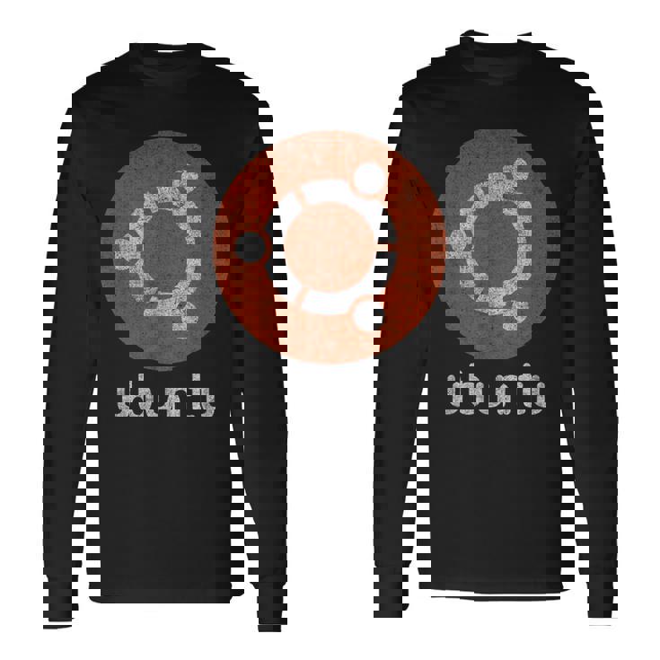 開発者向けubuntu デスクトップ、サーバー、コアソフトウェア 長袖Tシャツ