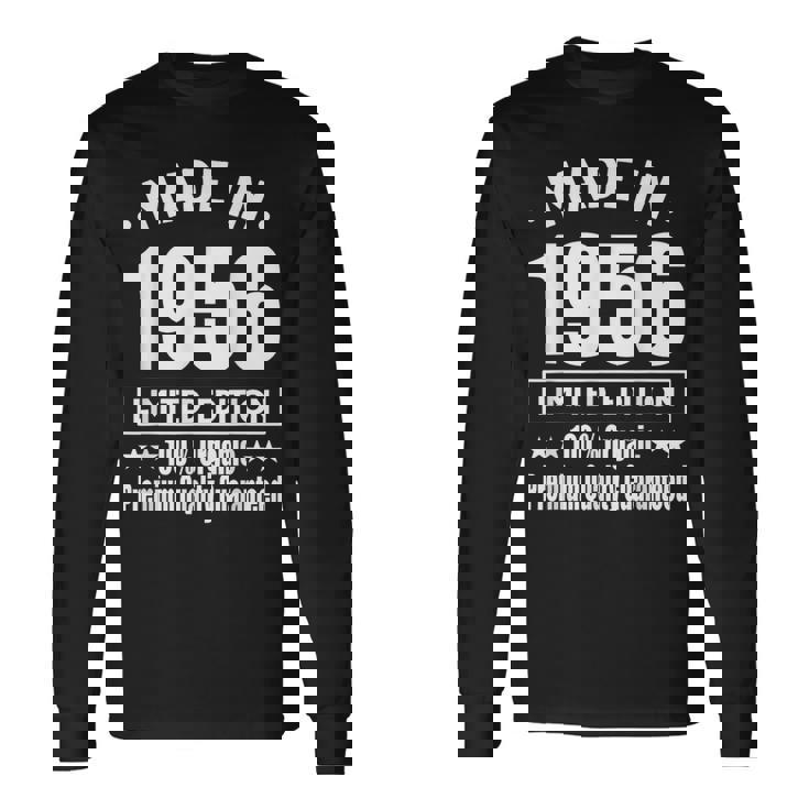 限定版 1956 誕生日 1956年 1956年生まれ 長袖Tシャツ