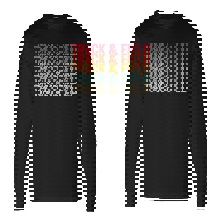 陸上競技 陸上競技 レトロ 男性用 長袖Tシャツ