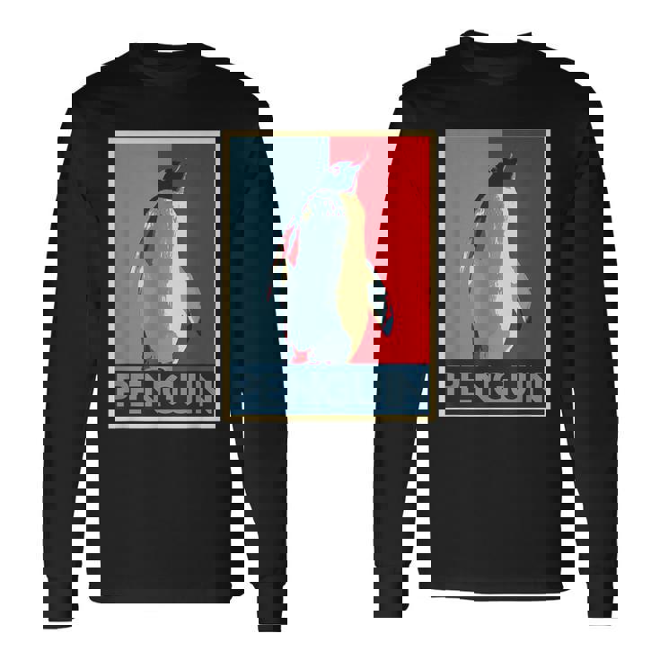 面白tシャツ 海 ペンギン おもしろ かわいい グッズ 服 ネタ メンズ オリジナル 夏 生き物 レトロ 長袖Tシャツ