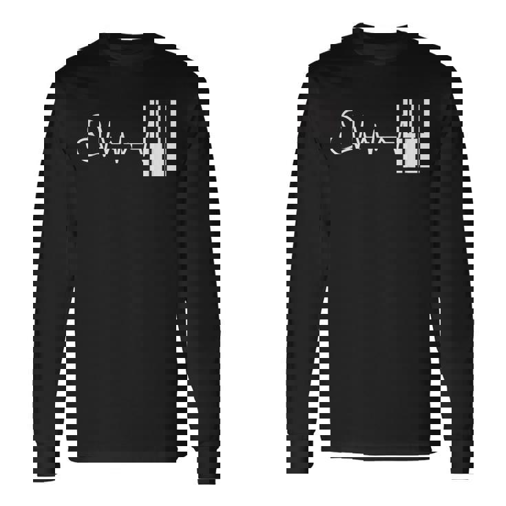 面白い ピアノ 音楽 ピアノ ギフト ピアニスト 長袖Tシャツ