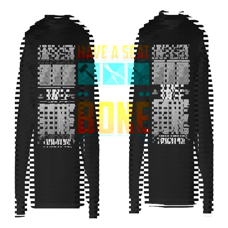 面白い 整形外科 医師 骨 整形外科 長袖Tシャツ