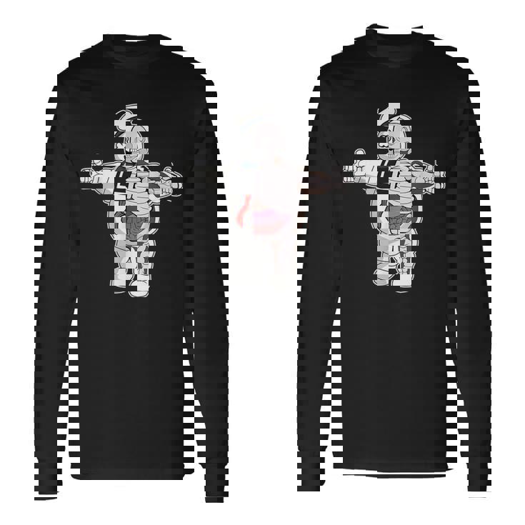 面白い 有名 カルト映画 キャラクター マシュマロマン ゾンビ 長袖Tシャツ