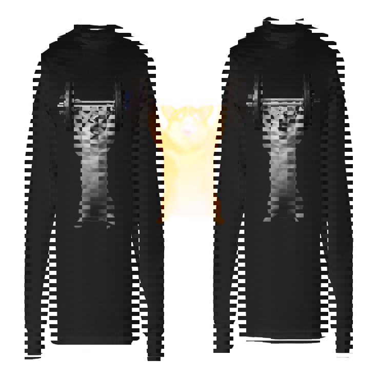 面白いtシャツ コーギー 犬 イヌ わんこ メンズ 犬好き グッズ かわいい 面白い 服 ネタ 筋トレ 長袖Tシャツ