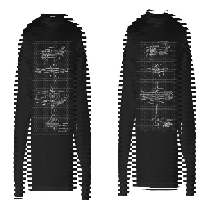 面白いtシャツ ゼロ戦 零戦 戦闘機 ミリタリー メンズ 飛行機 Ww2 第二次世界大戦 軍用機 グッズ 服 長袖Tシャツ