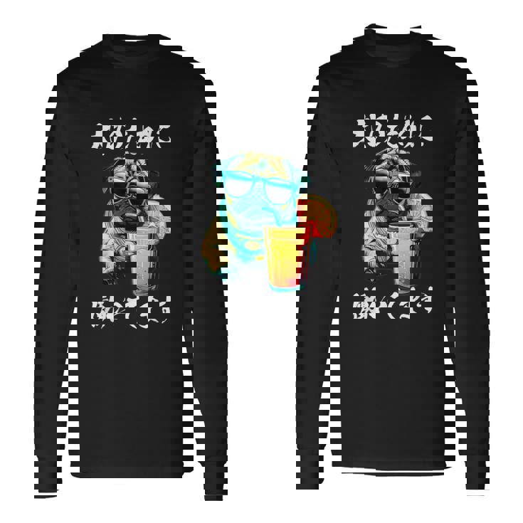 面白いtシャツ パグ イヌ わんこ メンズ 犬好き グッズ おもしろ 面白い 服 ネタ わんこ 長袖Tシャツ